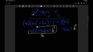 Quadratic Formula [upl. by Ahsinrad]