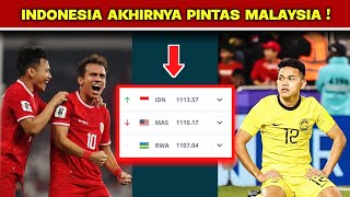 Timnas Indonesia Akhirnya di ATAS Malaysia Pada Ranking FIFA 2024 [upl. by Notseh653]