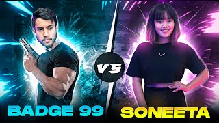 TOP GAMER SONEETA CHALLENGED ME 1 VS 1 BATTLE Who will win  Free Fire Max [upl. by Valorie499]