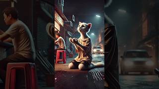 Dad Cats children died from unhealthy food 🙀 cat catsoftiktok shortsfeed trendingshorts viral [upl. by Nileuqay]