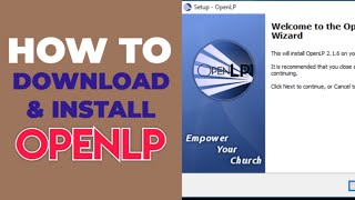 OPENLP Best and easiest way to download and install OpenLP [upl. by Soo225]