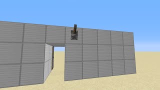 How to make a 1x2 Flush Piston door in Minecraft TUTORIAL EASY [upl. by Ignaz]