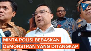 Dasco Datangi Polda Metro Jaya Minta Demonstran Aksi DPR Dibebaskan [upl. by Elehcin825]