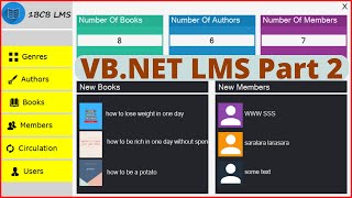 VBNet Project Tutorial  Create a Library Management System Using VBNet And MySQL   Part 2 [upl. by Jae]