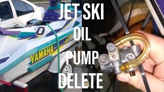 How To Bypass Your 2 Stroke Jet Ski Oil Pump Using These SIMPLE Steps Go Premix Please Subscribe [upl. by Alledi]