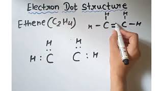 Trick to draw electron dot structure of Ethene [upl. by Harobed]