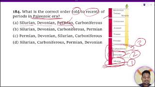 What is the correct order old to recent of periods in Paleozoic era 1 Silurian Devonian Perm [upl. by Nnaarual]