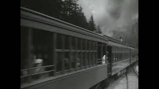 1926 Old Steam Train Ride Through Canadian Rockies [upl. by Lav976]