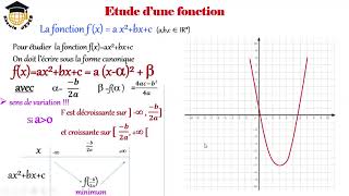 2éme étude dune fonction partie 1 [upl. by Rehpotsirhk]