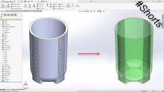 How to assign a transparent or glass appearance in Solidworks Shorts [upl. by Newbill519]