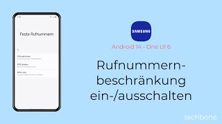 Rufnummernbeschränkung einschalten oder ausschalten  Samsung Android 14  One UI 6 [upl. by Drahser]