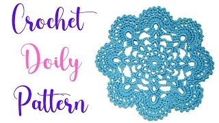 Crochet a Lace Doily Tutorial for Beginners  DIY Crochet Doily Pattern [upl. by Mecke]