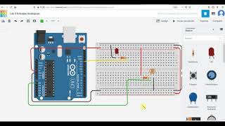 Entradas Analógicas Armado y programado de una fotorresistencia con Arduino  TinkerCAD Circuits [upl. by Ettennod]