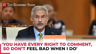 EAM Jaishankar’s straight talk on rebutting US’ remarks on India’s democracy Don’t feel bad when [upl. by Annodas]