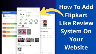 How To Add Flipkart Like Review System On Your Website Hindi [upl. by Mcclenon716]