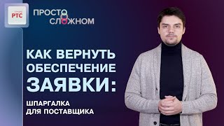 Обеспечение заявки по 44ФЗ размер способы и возврат [upl. by Ibbed688]