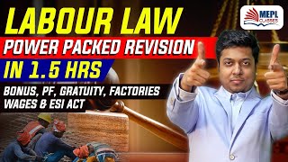 Industrial Labour Law Revision  Mohit Agarwal  MEPL [upl. by Waldon]