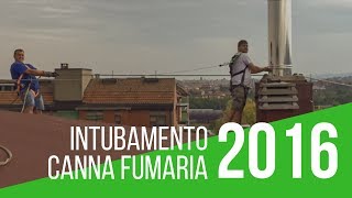 Intubamento canna fumaria per centrale termica condominiale [upl. by Namyl]