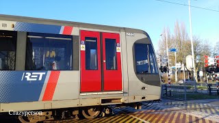 Sneltram Metro Rotterdam in Jan 2023  Hoekse Lijn  Korte Versie [upl. by Stag558]