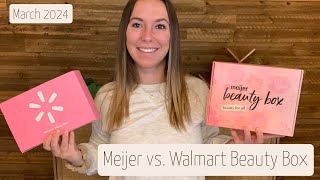 Battle of the BudgetFriendly Beauty Boxes  Spring 2024  Meijer Beauty Box vs Walmart Beauty Box [upl. by Nonad]