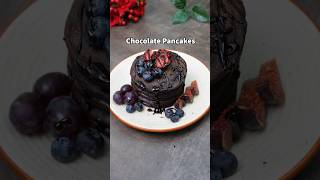 Eggless Whole Wheat Flour Chocolate Pancakes [upl. by Ynattib]