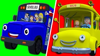 Wheels On the Bus Go Round and Round  Nursery Rhymes [upl. by Jemma]