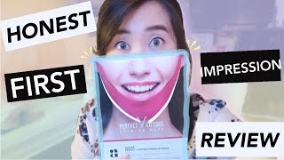 Avajar Perfect V Lifting Premium Mask HONEST First Impression Review [upl. by Retse]