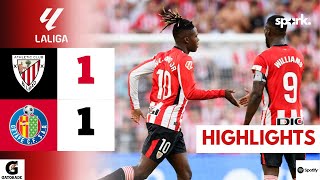 Athletic Bilbao 11 Getafe  La Liga Opener Nico Williams Impresses Amidst Barca Links [upl. by Clifford]