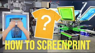 Screen Print Your Own TShirt Step by Step Tutorial [upl. by Annaiviv]