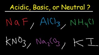 Acidic Basic and Neutral Salts  Compounds [upl. by Heddy110]