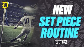 FM24 Tips and trick  Ultimate Set Pieces 4 Men Inside  Best Set Pieces [upl. by Erlin]