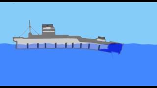 Freight Carrier sinking in Ship Sinking Simulator 2D [upl. by Rivera]