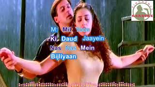 baahon ke darmiyaan Hindi karaoke for Male singers with lyrics [upl. by Adnil]