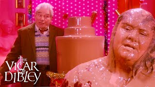 Vicars Chocolate Fountain  The Vicar of Dibley  BBC Comedy Greats [upl. by Einberger469]