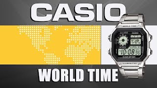 Casio World Time AE1200WHD1A [upl. by Ibot]