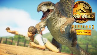 DIMETRODON SHOWCASE  All Skins Animations amp Breakout  Jurassic World Evolution 2 Dominion [upl. by Artair]