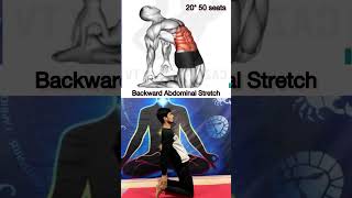 Backward Abdominal Stretch Exercise backworkout backstretch shortfeed viralshort trendingnow [upl. by Leaj675]