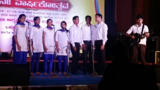 Purane Din Purane Pal  Singing at Don Bosco Hall Mangaluru  Milagres College Won the Competition [upl. by Eelrebmyk]