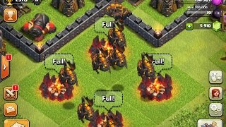 Clash of Clans Mass Lava Hound Raid  How To Attack With LAVA HOUNDS [upl. by Schrader]