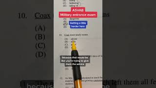 ASVAB AFQT Word Knowledge answers 10 [upl. by Emsoc]