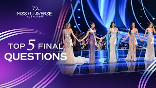 72nd MISS UNIVERSE  TOP 5 Final Questions  Miss Universe [upl. by Giuseppe]