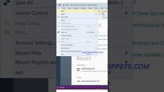 How To Create A D365 Project In Visual Studio shorts shortsfeed d365snippets [upl. by Sprage]