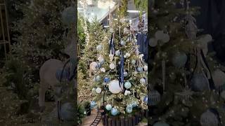 Blue Christmas decoration glass ball prop LED green tree christamastree [upl. by Jessika]