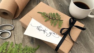 How To Wrap A Gift With A Vertical Card Pocket  Gift Wrapping Ideas [upl. by Elorak]