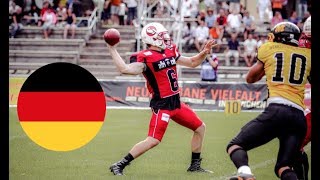 AMERICAN FOOTBALL in GERMANY German Football League [upl. by Ahsieka276]