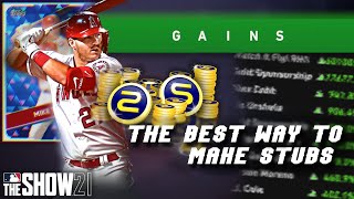 How To Make TONS Of Stubs In MLB The Show 21 BEST And FASTEST Stub Method MLB 21 Tips [upl. by Oimetra]