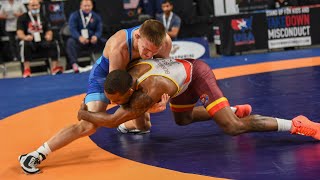 Burroughs had his hands full in this one  Jason Nolf vs Jordan Burroughs [upl. by Nalyak702]