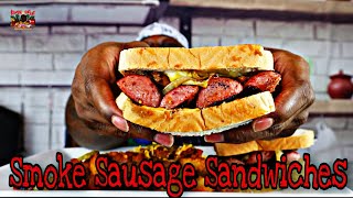 Smoke Sausage Sandwiches￼ MUKBANG  Eating Show  먹방 먹방 쇼 [upl. by Alcina847]