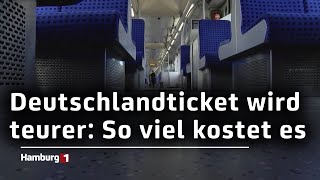 Ab dem kommenden Jahr Deutschlandticket wird teurer [upl. by Zennas]