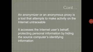 CS Cyber SecurityBE CSEIT Anonymizer and Phishing [upl. by Annaliese]